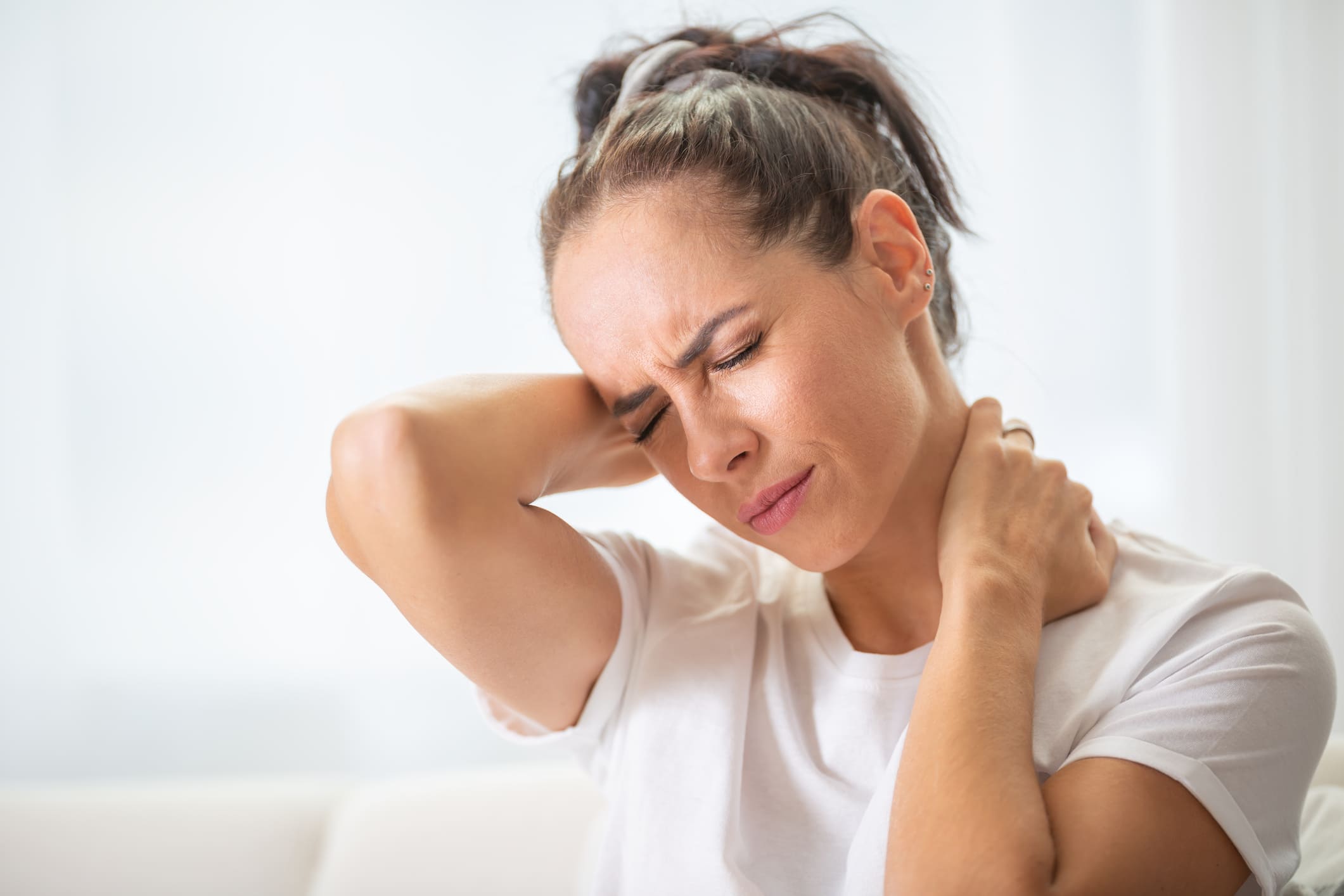 Woman With Ongoing Neck Pain After An Accident